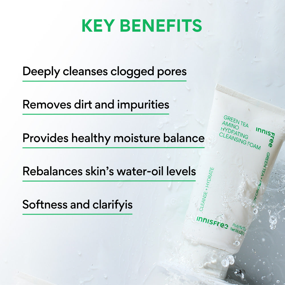 Innisfree Green tea Amino Cleansing Foam 150GM
